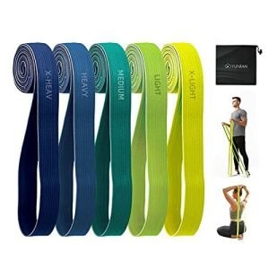 Premium long fabric exercise bands sets