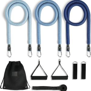 Latex TPE pull up exercise resistance tube sets
