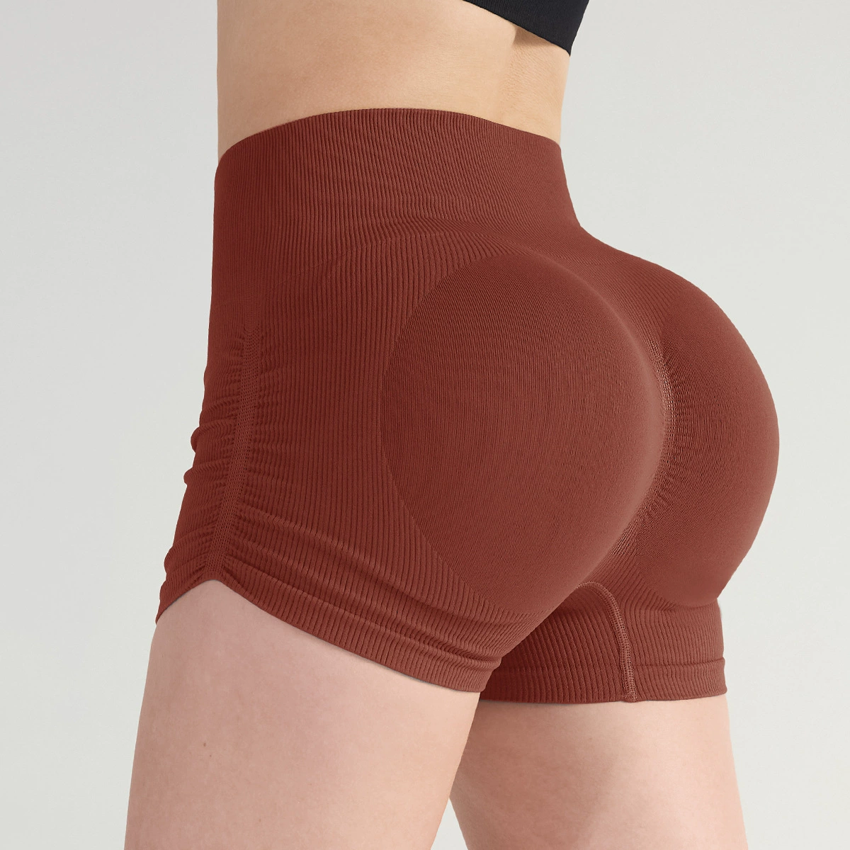 Side Wrinkled gym shorts
