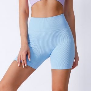 Threaded fabric gym shorts