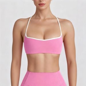 Twist Back Piping Bra