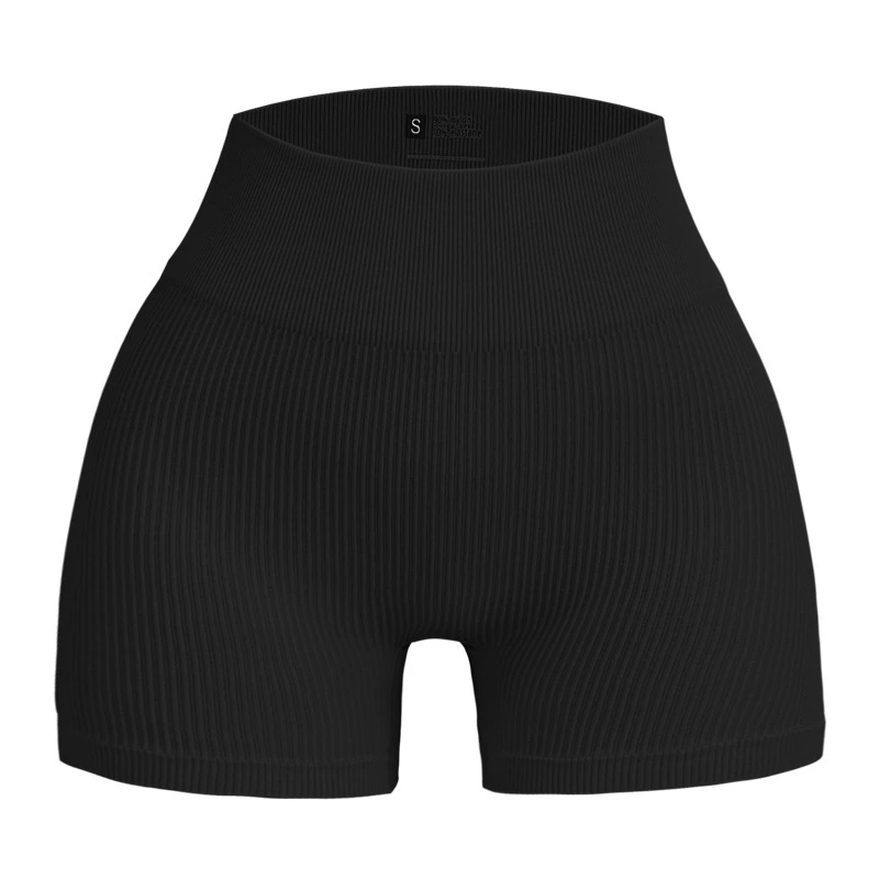threaded fabric gym shorts